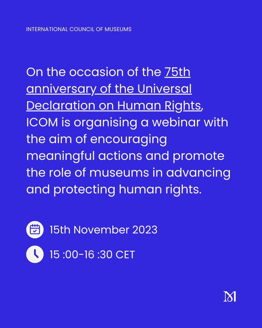ICOM Human Rights Webinar